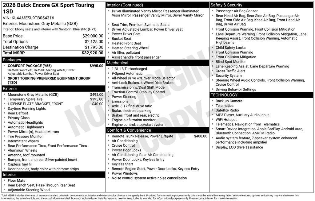 buick encore gx 2026 KL4AMESL9TB054316 image buick encore gx 2026 KL4AMESL9TB054316 image